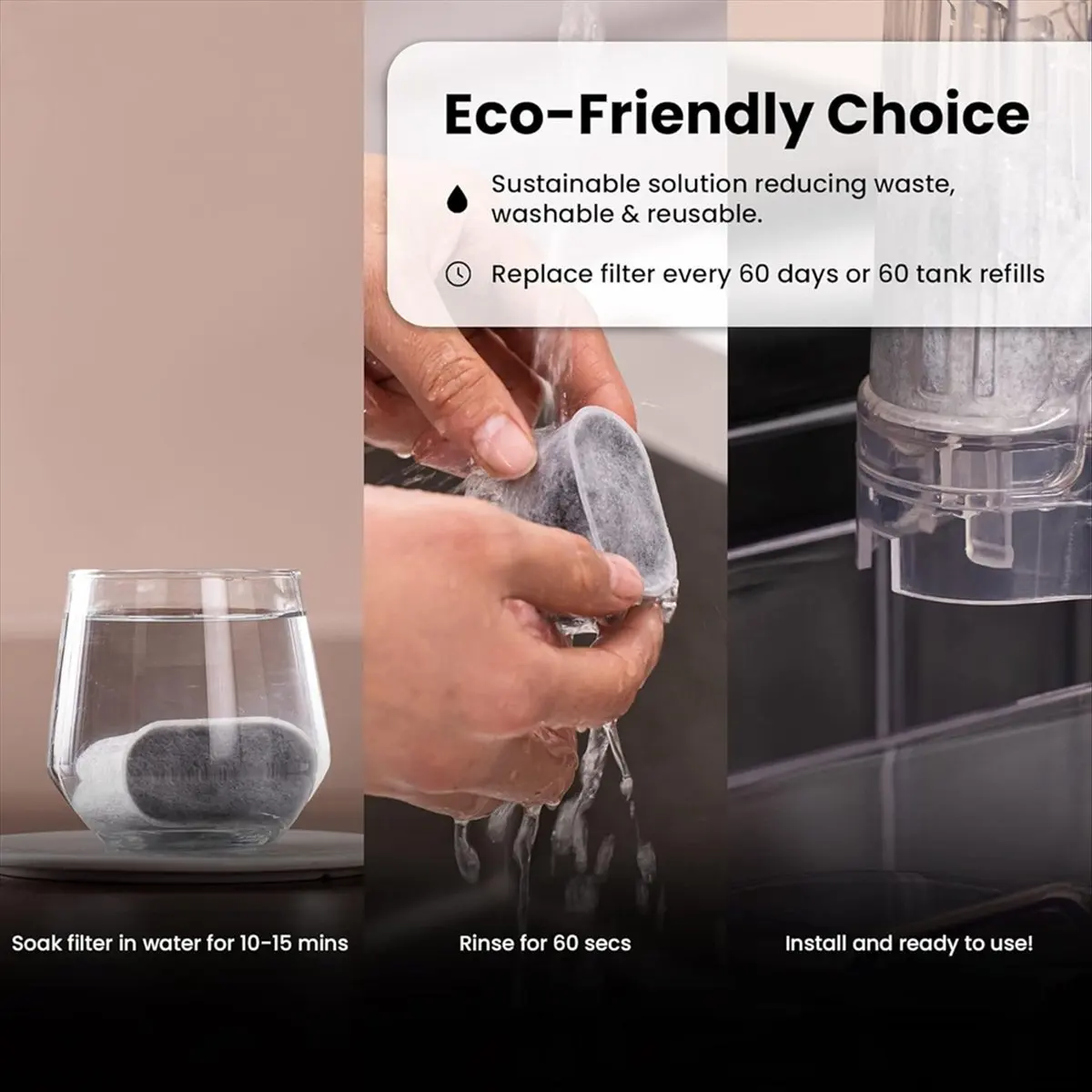 AA78 6 قطعة استبدال مرشحات المياه الفحمية ل ES601 ES701 ماكينة قهوة اسبريسو القهوة فلتر الكربون المنشط #1