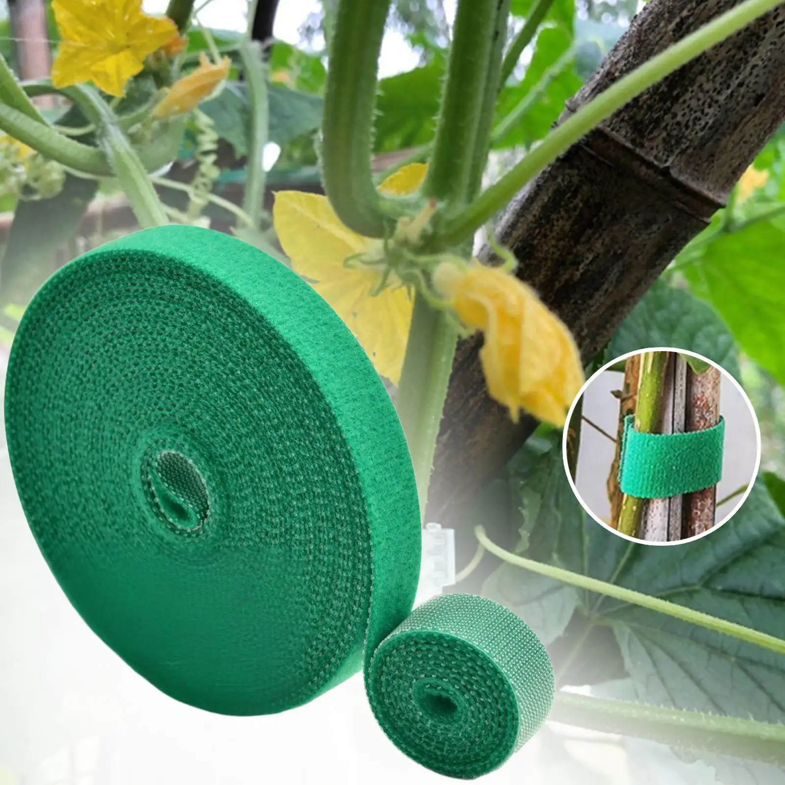 100 cm Gartenband, Nylon-Kabelbinder für Pflanzen, Blumen, wachsendes Klettern, wiederverwendbare Pflanzenunterstützung, verstellbare Baumgurte