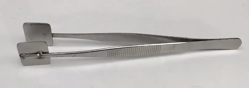 5614   Square head elbow V-shaped head pointed round head clamp tweezers glass tool thermoplastic glass