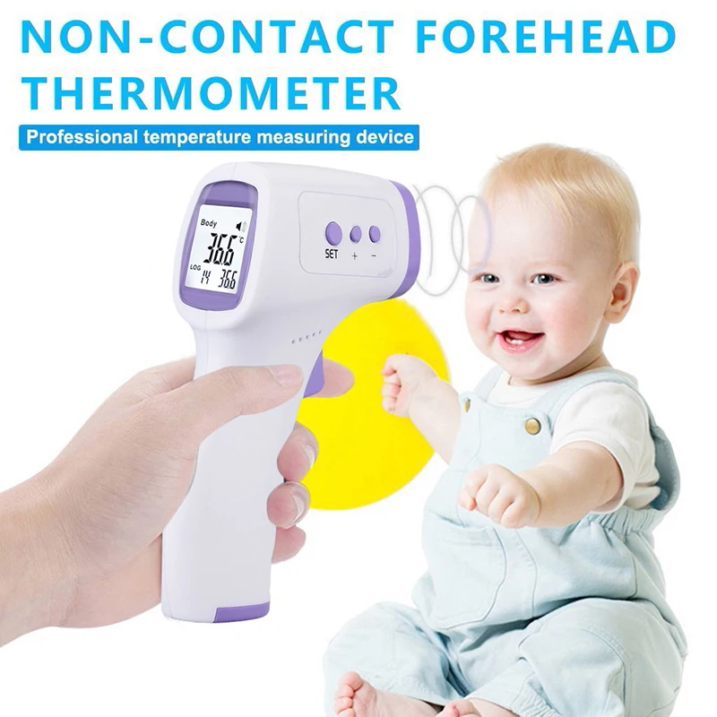 Non-Contact IR Thermometer Fast measure Light or portable Fingertip medical equipment SpO2 PR monitoring oximeter