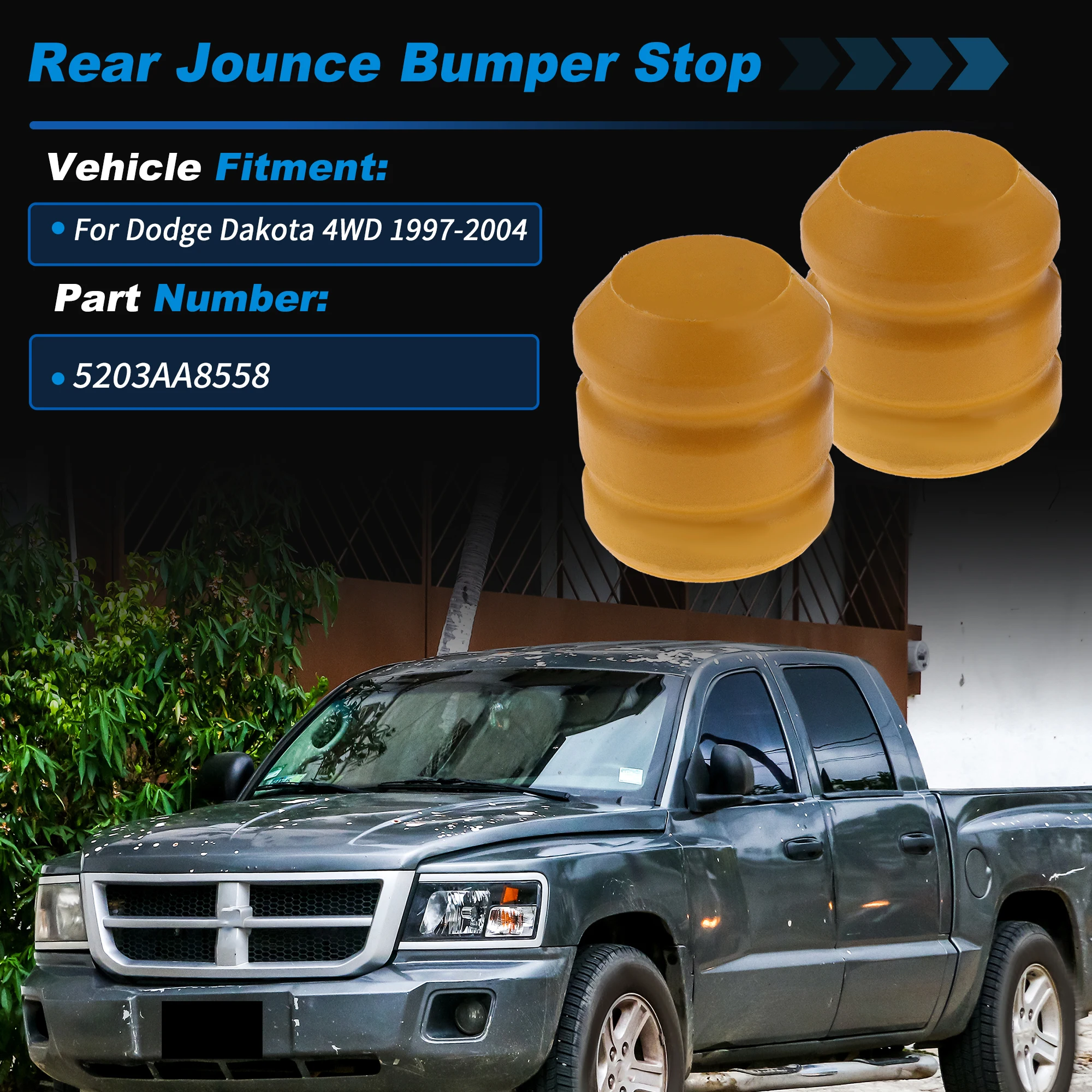 UXCELL Suspension Bump Stop for Dodge Dakota 4WD 1997-2004 No.5203AA8558