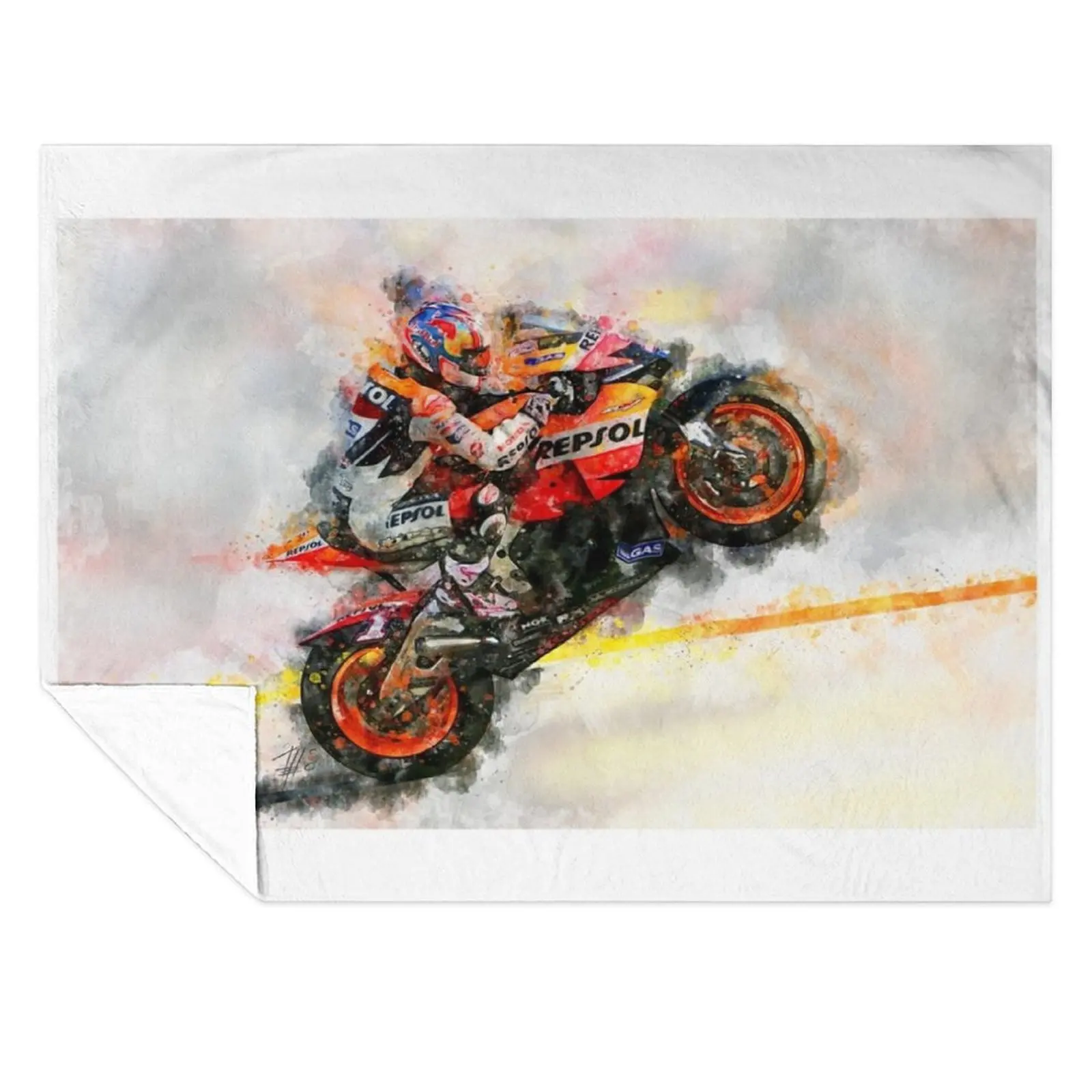 

Nicky Hayden Throw Blanket Flannels Stuffeds Large Blankets