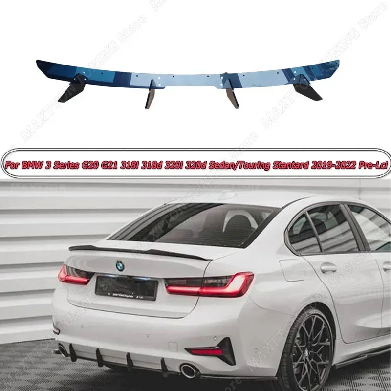 

Комплект для тюнинга заднего бампера BMW 3 Series G20 G21 318i 318d 320i 320d Sedan/Touring Stantard 2019-2022 Pre-Lci, черный АБС-пластик