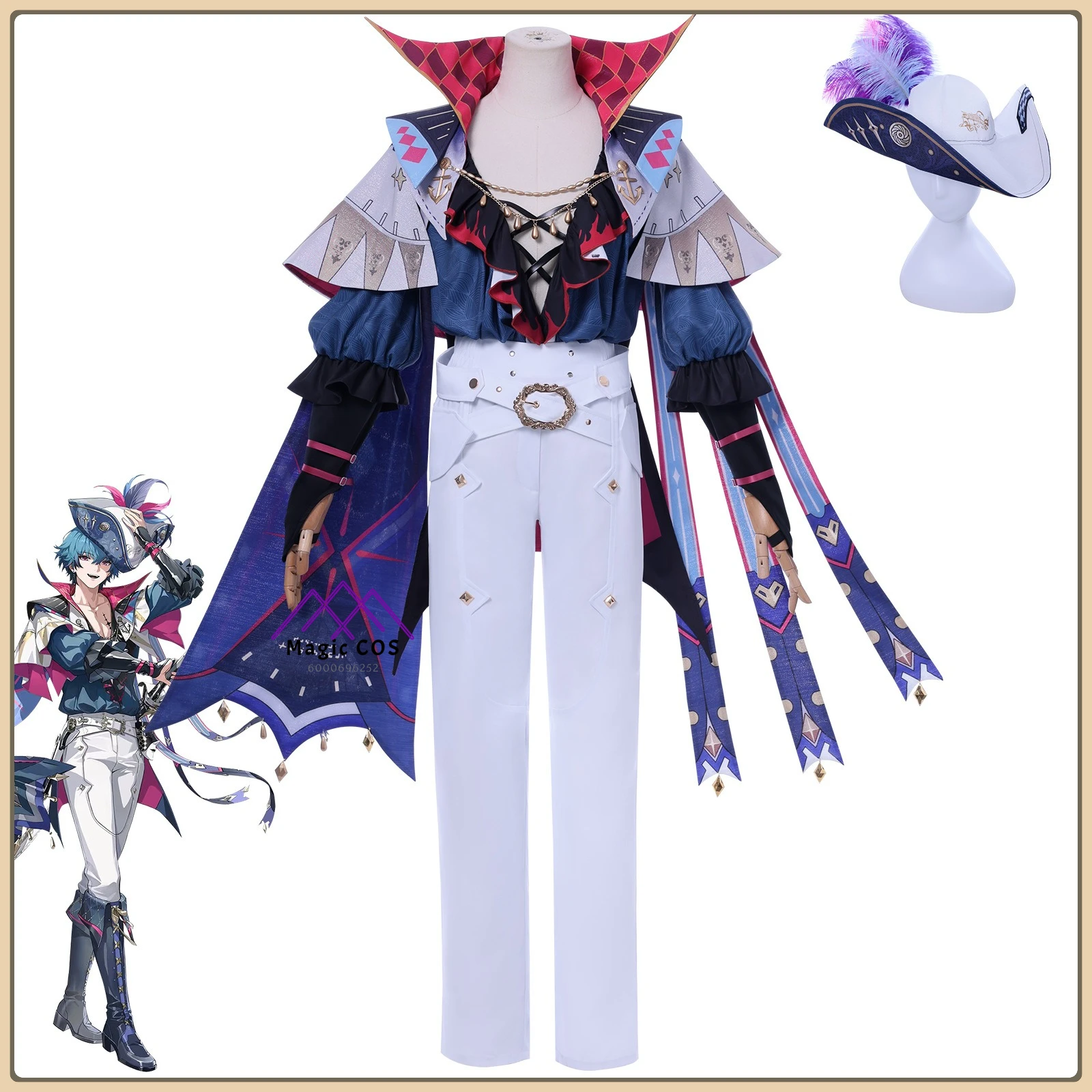 

Wuthering Waves Brant Cosplay Costume Men/Women's Halloween Resonator Suit High Quality Anime Clothes for Halloween Party Suit