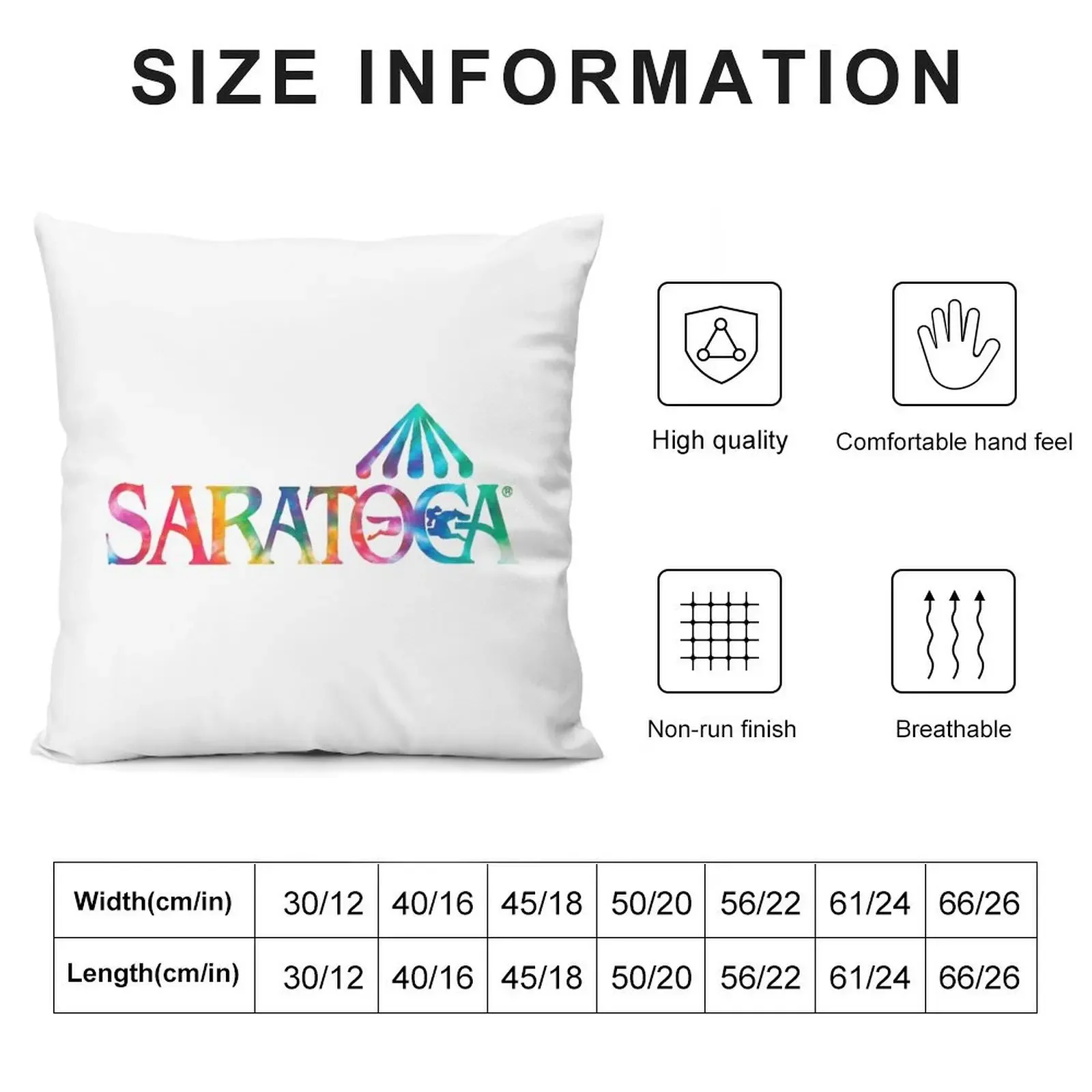 Saratoga Springs Race Track Throw Pillow Pillowcases For Pillows Cushions Cover Christmas Pillow Covers pillow