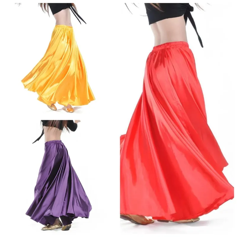 جديد الرقص الشرقي سيدوم فستان كبير سوينغ Ndian الرقص الشرقي زي المرحلة أنيقة سبليت كرة لولبية تنورة طويلة Dancewear البدلة الزي