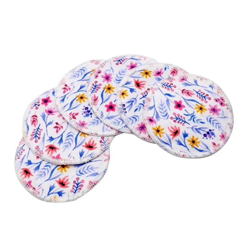 Almohadillas de lactancia para mamá, lavable de superabsorción tapete, impermeable, suministros reutilizables, 6 unidades por juego