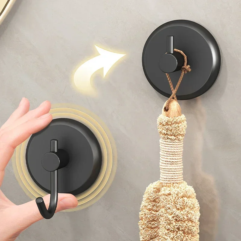 1/10PC Vacuum Suction Cup Hooks Stainless Steel Strong Adsorption Towel Holders Kitchen Bathroom Suction Cup Hook Wall Hangers