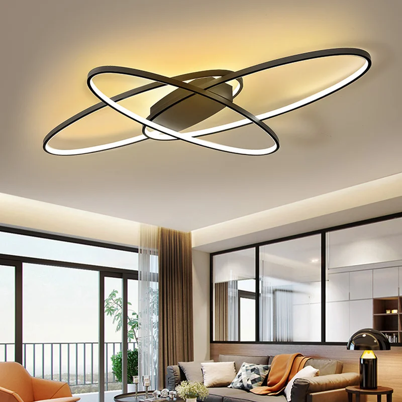 90CM Oval LED Chandelier Ceiling Light , Dimmable