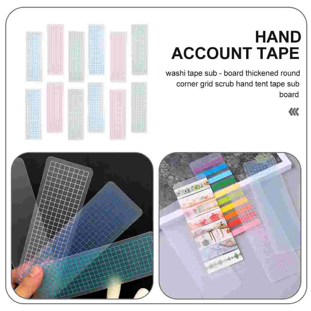 40 Pcs Tape Dispenser Plastic Washi Cards Dispensers Japanese Paper Sub-packing Plates Boards Sample Office