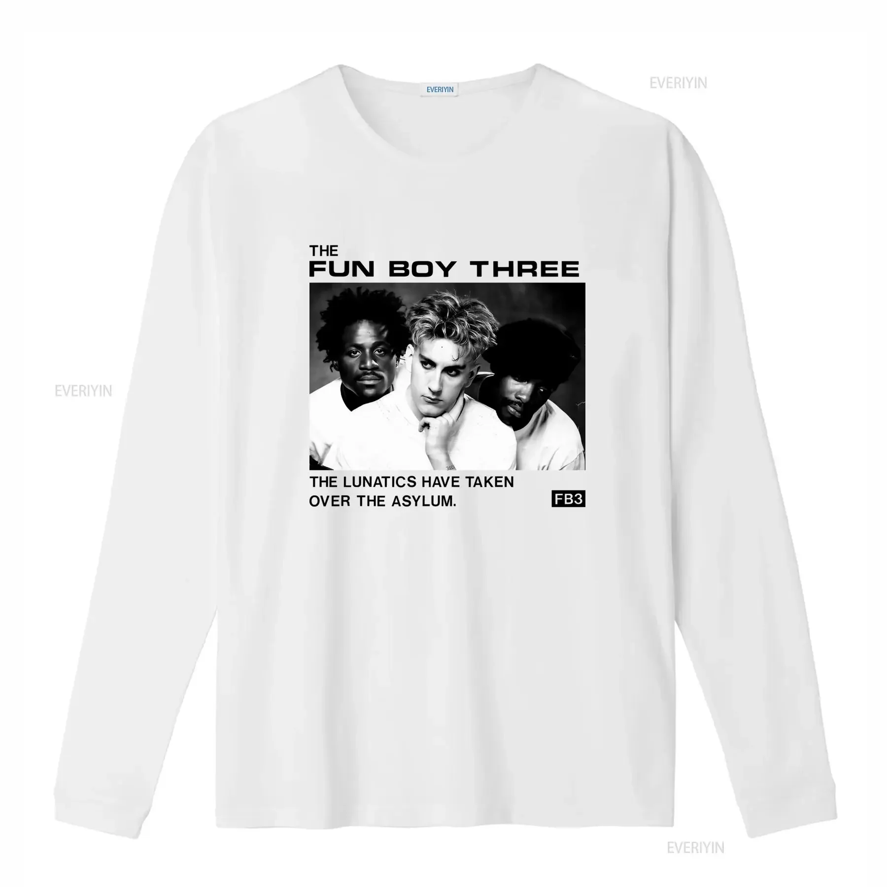 Fun Boy Three T Shirt The Specials Madness Beat Yazoo Selecter 3 Casual Crew Neck Slight Stretch Fabric Regular Fit for homme