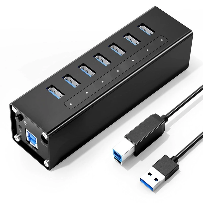 Splitter, external high-speed expansion with power supply, multi-interface charging expander, one drag 10 splitter