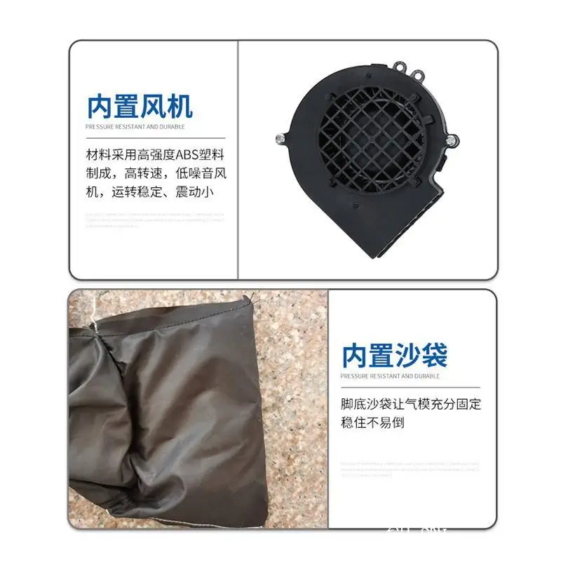 انفجار عبر الحدود الأمازون اكسبرس رائجة البيع عيد الميلاد نموذج هوائي قابل للنفخ يهز الرأس الدب القطبي نموذج هواء عيد الميلاد