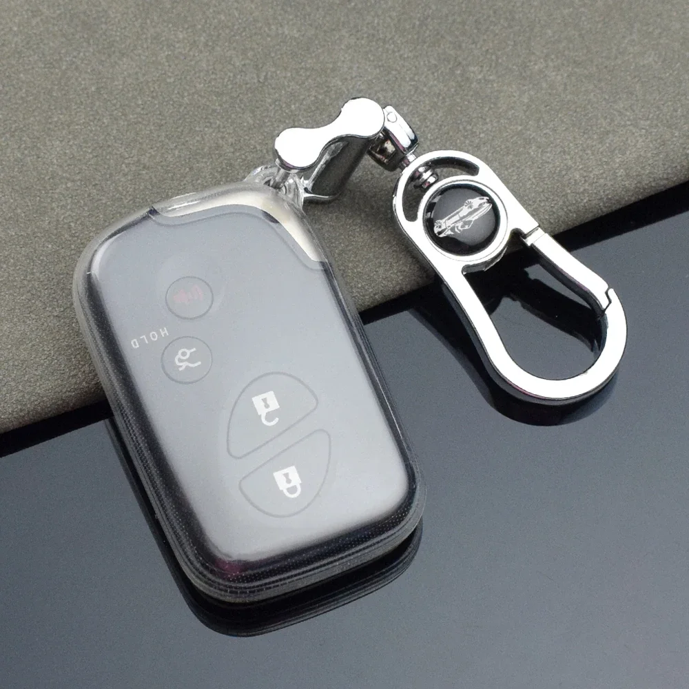 Soft TPU Car Key Shell Case for Lexus GS430 ES350 GS350 LX570 IS350 RX350 IS250 Key Cover Keyless Proctctor Holder Keychain Set