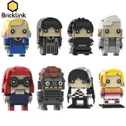Bricklink Ideas Wolf Girl Wednesday Addams Movie Action Figures Enid Marilyn Hyde Bricks Sets Building Blocks Kid Toys Gift