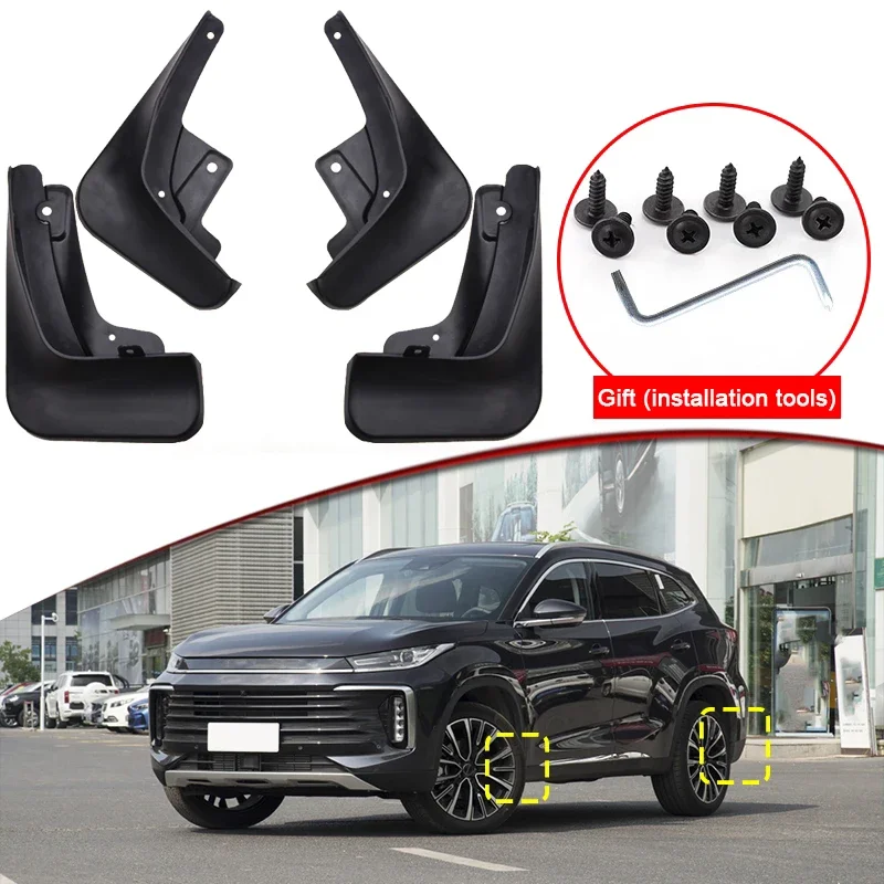 

Car Styling For Chery Exeed TXL 2021 2022 2023 ABS Car Mud Flaps Splash Guard Mudguards MudFlaps Front Rear Fender Accessories