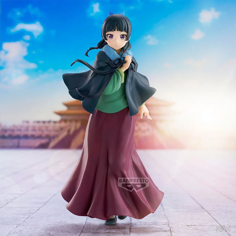 Bandai autêntico kusuriya sem hitorigoto-maomao-poncho anime coleção série modelo personagem de desenho animado original presente para meninos