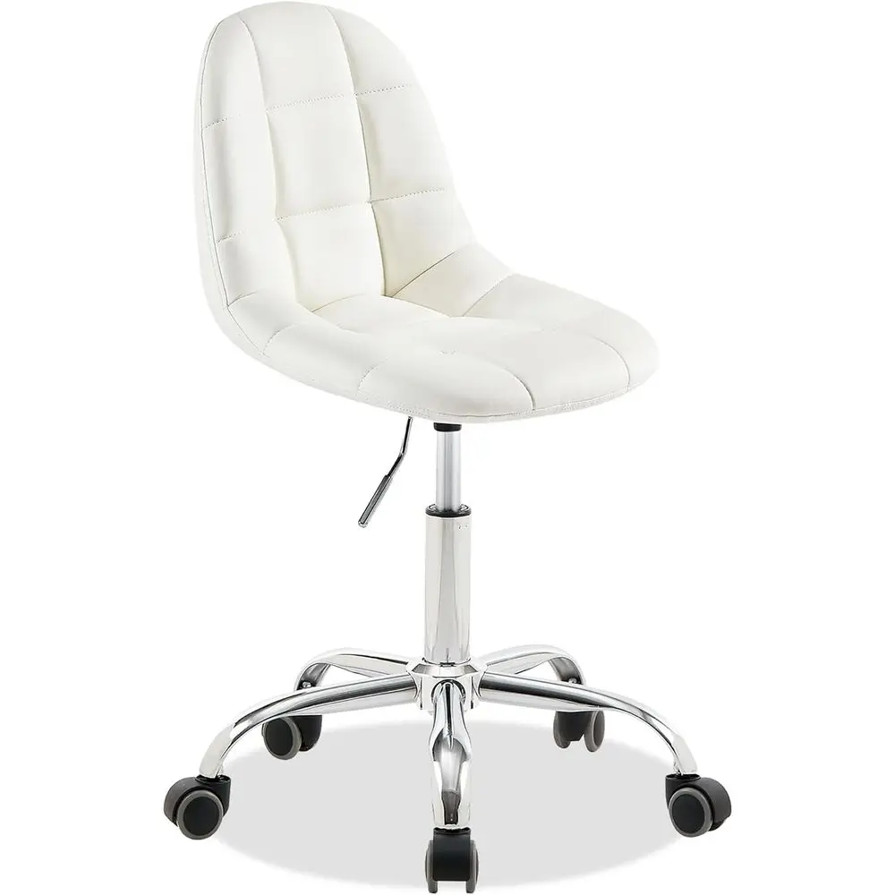 

ArmlHome Oice Desk Chair, Height Adjustable, PU Leather 360 Degree Swivel with Wheels, Stylish Casual Vanity Seat or Study, Work