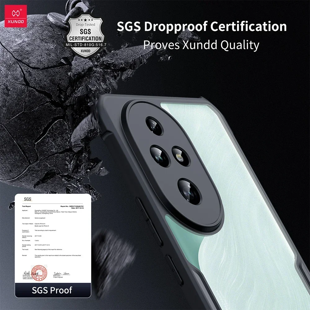 Xundd Telefon Fällen Für Huawei Honor 200 Pro Fall Stoßfest Stoßstange Schutzhülle Fällen Transparente Abdeckung Für Honor 200/200 Pro