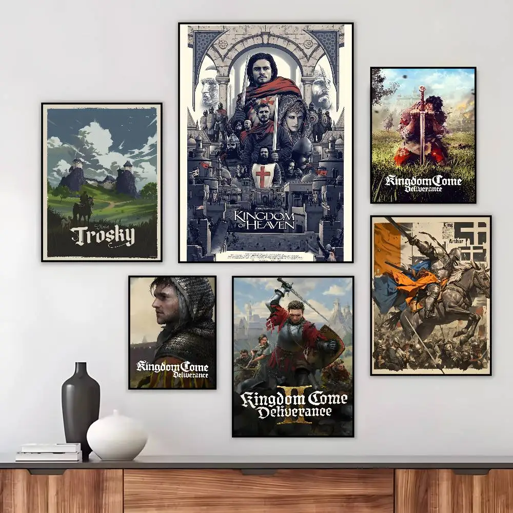 Online Game Kingdom Come Deliverance poster Art HD canvas advanced aesthetic Printing Paper Wall Art for Living Room Home Decor