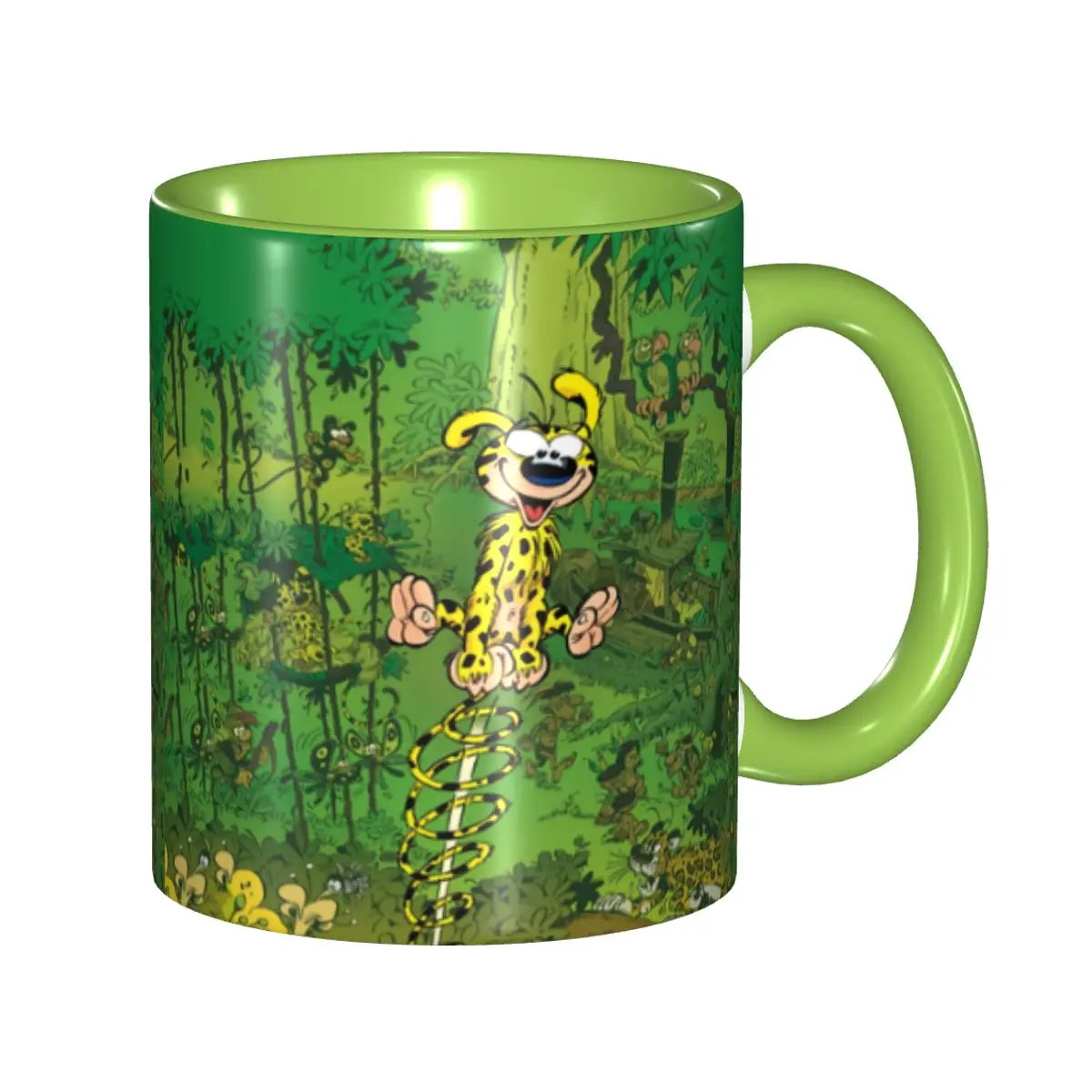 Marsupilami Spring Original Mug Custom Comic Strip Cartoon Ceramic Coffee Mug Creative Present