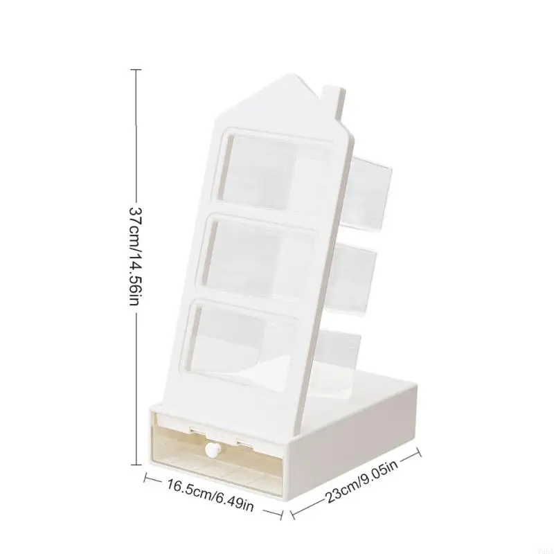 T5EAマルチファンクションペンオーガナイザーのデスクオーガナイザー引き出し3スロットスラントペンシルカップ大容量ペンシルオーガナイザー