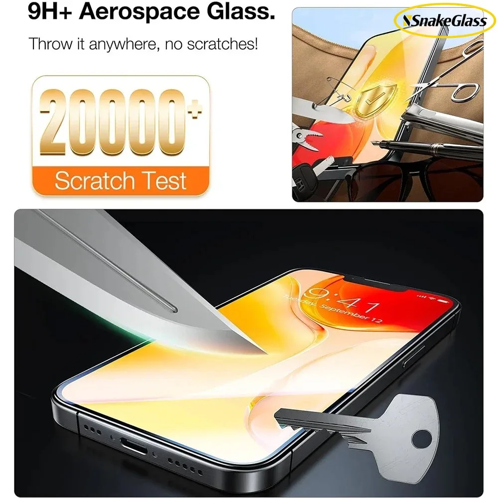 3er-Set Einfach zu Installierende HD-Displayschutzfolie für iPhone 17 Pro Max Air 17E 16 15 14 13 12 11 XS XR 8 7 Glatte HD-Folie Kratzfest – Detail 7