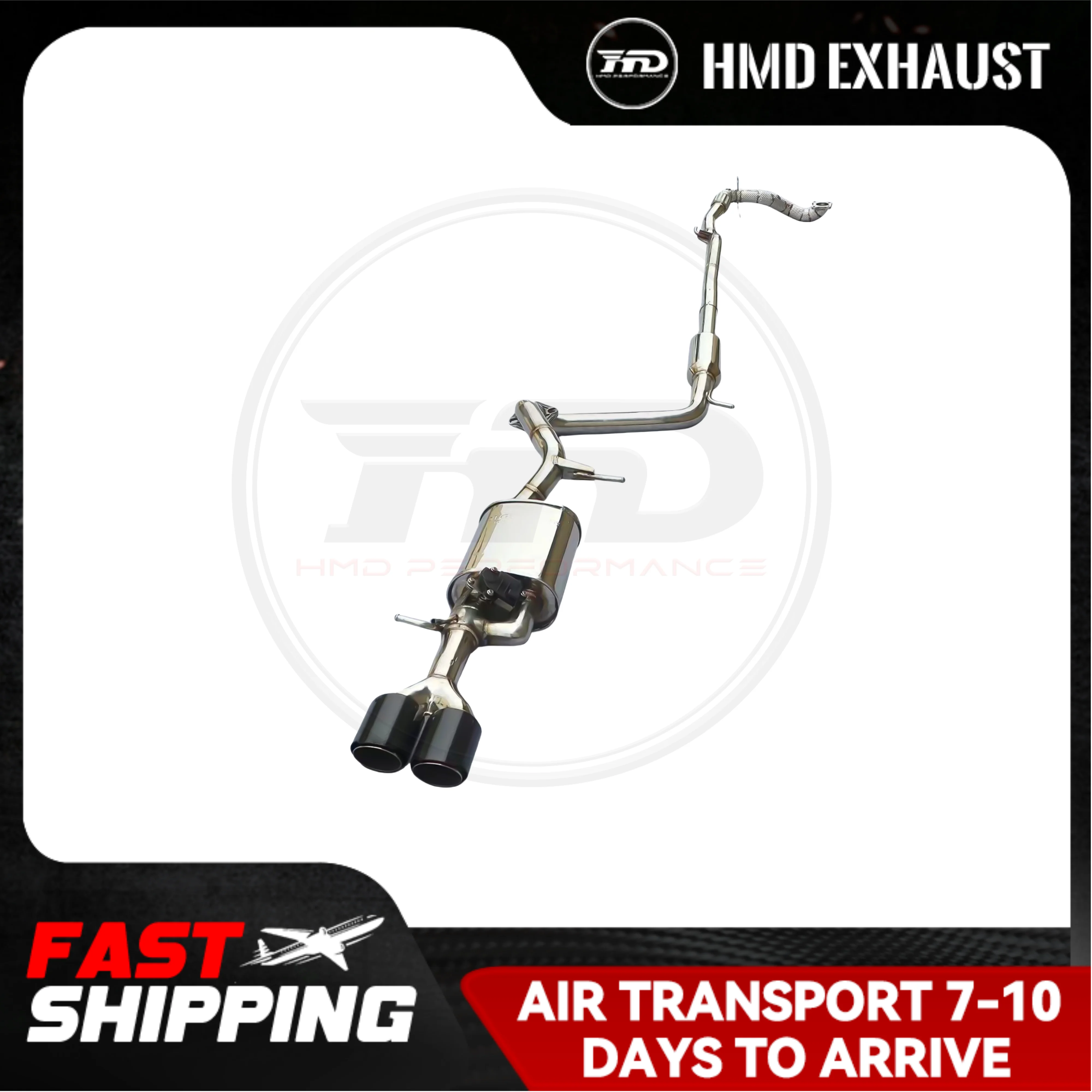 

HMD Stainless Steel Exhaust System Performance Catback Is Suitable For Audi A1 1.4T Car Electronic Valve High Performance