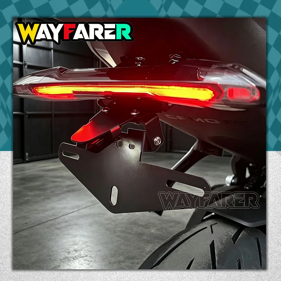 For 675 SR SS NK 675NK 675SS 675SR-R 2024 2025+ License Plate Holder Mount Bracket Motorcycle Tail Tidy Fender Eliminator Kit