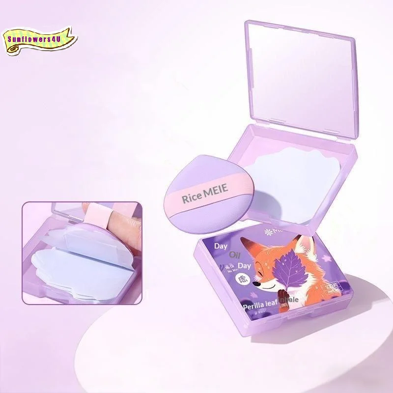 Oil Absorbing Blotting Paper 100 Count Face Makeup Touch Up Disposable Sheets Purse Travel Friendly