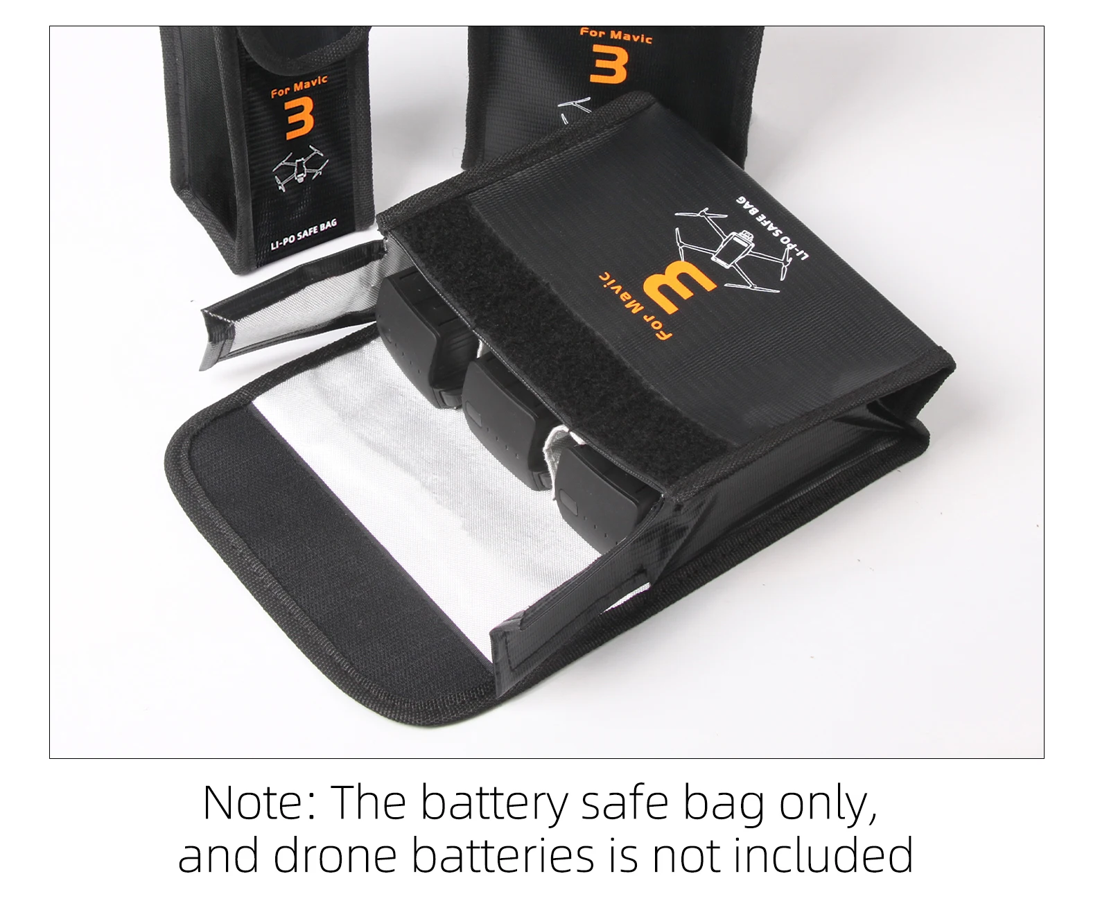 Lipo Battery Safe Bag Fireproof Safety Charging Storage Bag Compatible with DJI Mavic 3/3 Pro / 3 Classic RC Drone