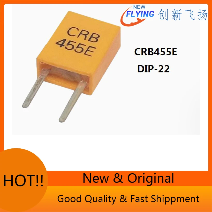Freeship 10PCS CERAMIC FILTER  Resonator 455 KHZ DIP 455K Passive Crystal Oscillator 455KHZ CRB455E 455E
