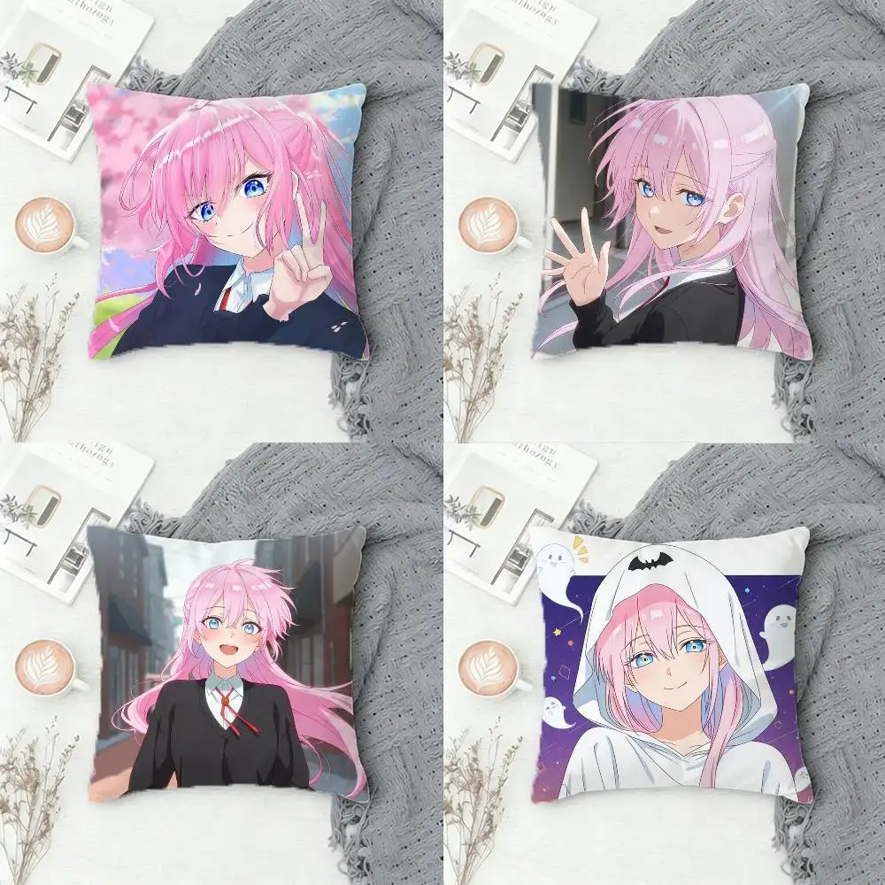 

S-hikimori's Not Just a Cutie Anime Double-sided Printed Square Decorative Cushion Cover for Sofa Living Room Home Decor