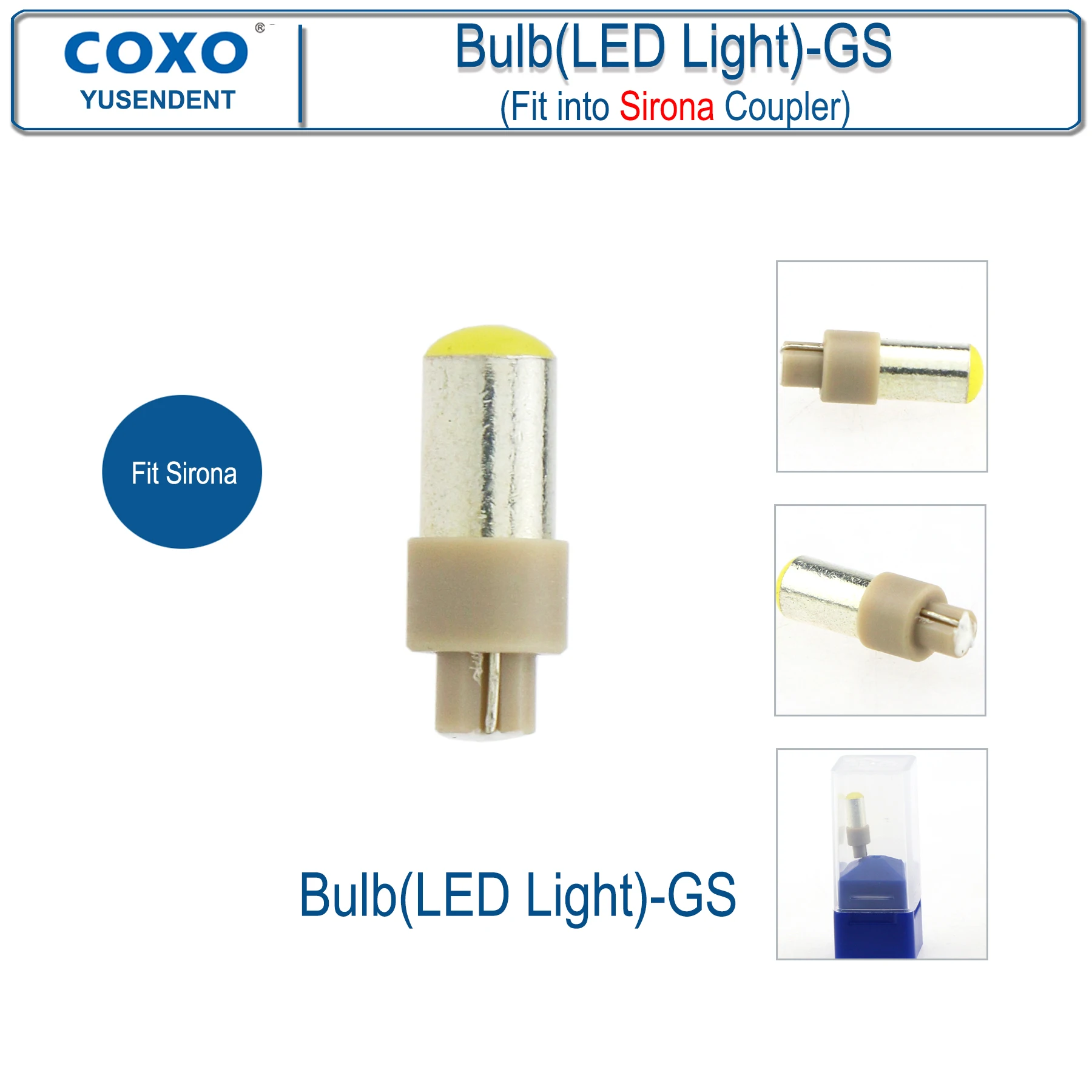 COXO YUSENDENT High Speed Dental Handpiece With LED Light Fiber Optic Dental Turbine 6 holes fit KAVO NSK Sirona WH CX207-G image 3
