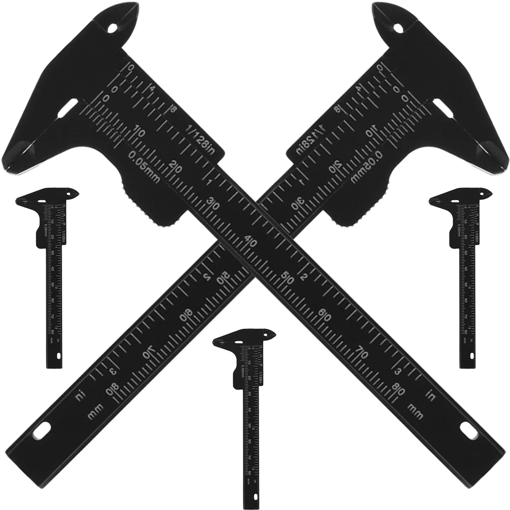

5pcs Eyebrow Spacing Ruler Caliper Professional Plastic Measuring Tool Lightweight Durable Portable Small Facial Calipers For
