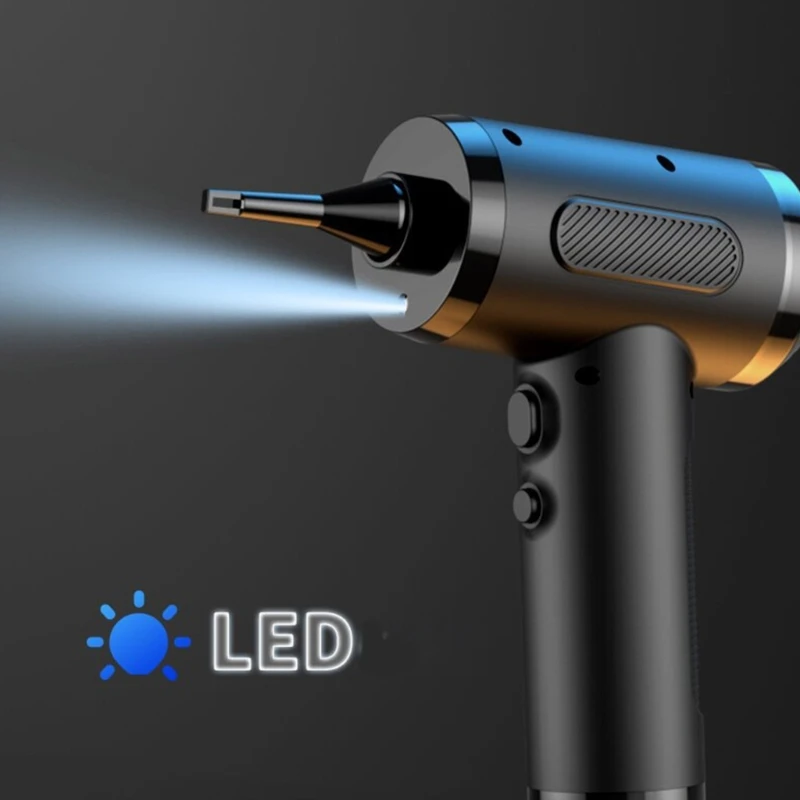 Druckluft-Staubwedel für PC, 50000 min wiederaufladbare Luft-Staubwedel-Gebläse mit 3 Geschwindigkeiten