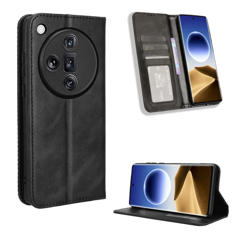 For OPPO Find X7 Ultra 5G Case Premium Leather Wallet Leather Flip Case For Oppo Find X7 FindX7 X7Ultra 5G Phone Case