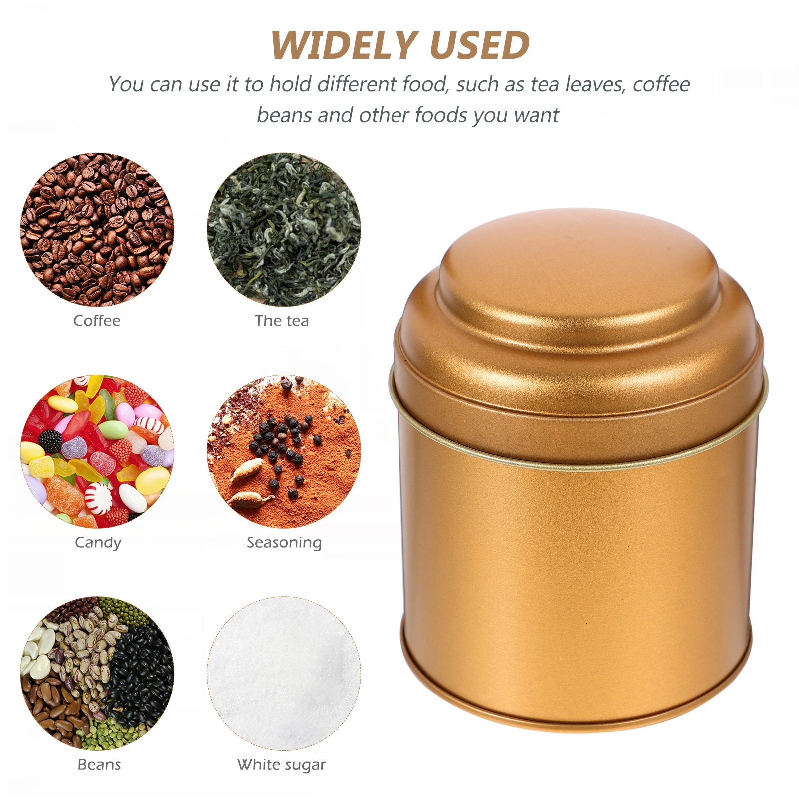 

6pcs Tea Canisters Tinplate Airtight Lids Large Capacity Food Storage Containers Silver Loose Leaf Jars Kitchen Household