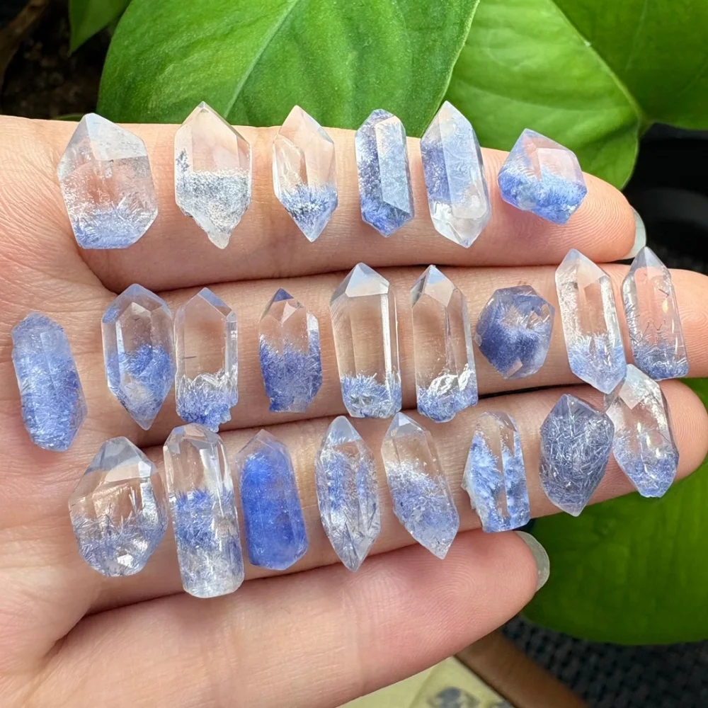 1PCS 10-16MM Natural Dumortierite Crystal Yoga Pendant Reiki Healing Fengshui Jewelry Set for Stress Relief Female Gift
