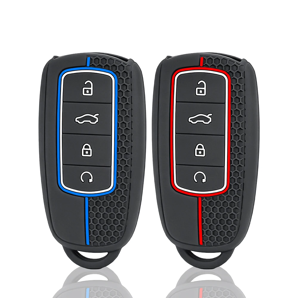 Silicone Car Key Case Cover Shell Holder for Chery Jaecoo 7 J7 J8 phev 2025 2024 2023 Protector Key Shell Keychain Accessories