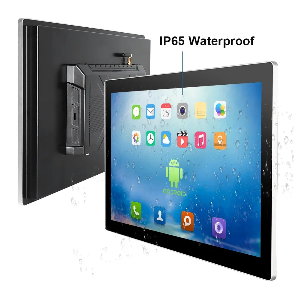 2026 10.1 12.4 15 19 Inch Waterproof Fanless Industrial Computer Touch Screen All-in-One PC for Agriculture Engineering Vehicles