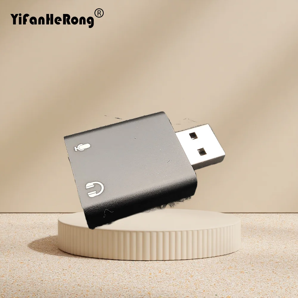 

Внешняя звуковая карта USB 7.1 с разъемом 3,5 мм, USB-адаптер для наушников и микрофона, звуковая карта для Macbook, компьютера, ноутбука, ПК