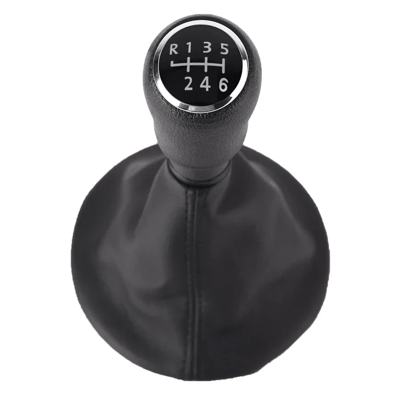 5/6 Speed Car Interior Manual Gear Stick Shifter Shift Knob Lever Black Gaiter Full Kit For Volkswagen VW T5 T5.1 Gp 2003-2011