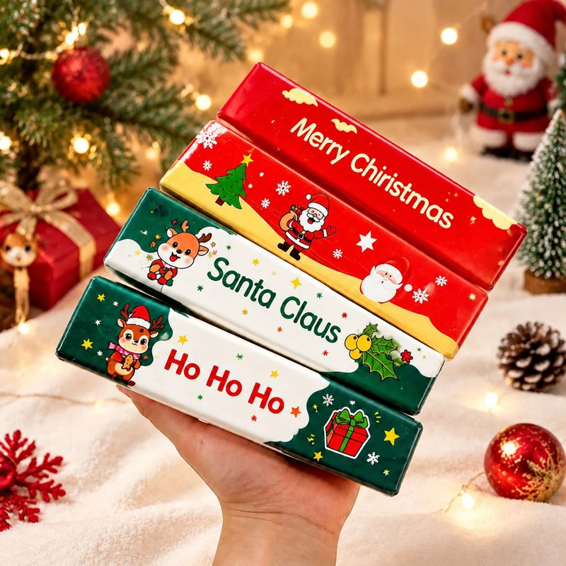 Simulation Flash Christmas Butter Stick Pressure Ball Slow Rebound Soft Pinch Decompression Office Decorat Children Adults Gifts