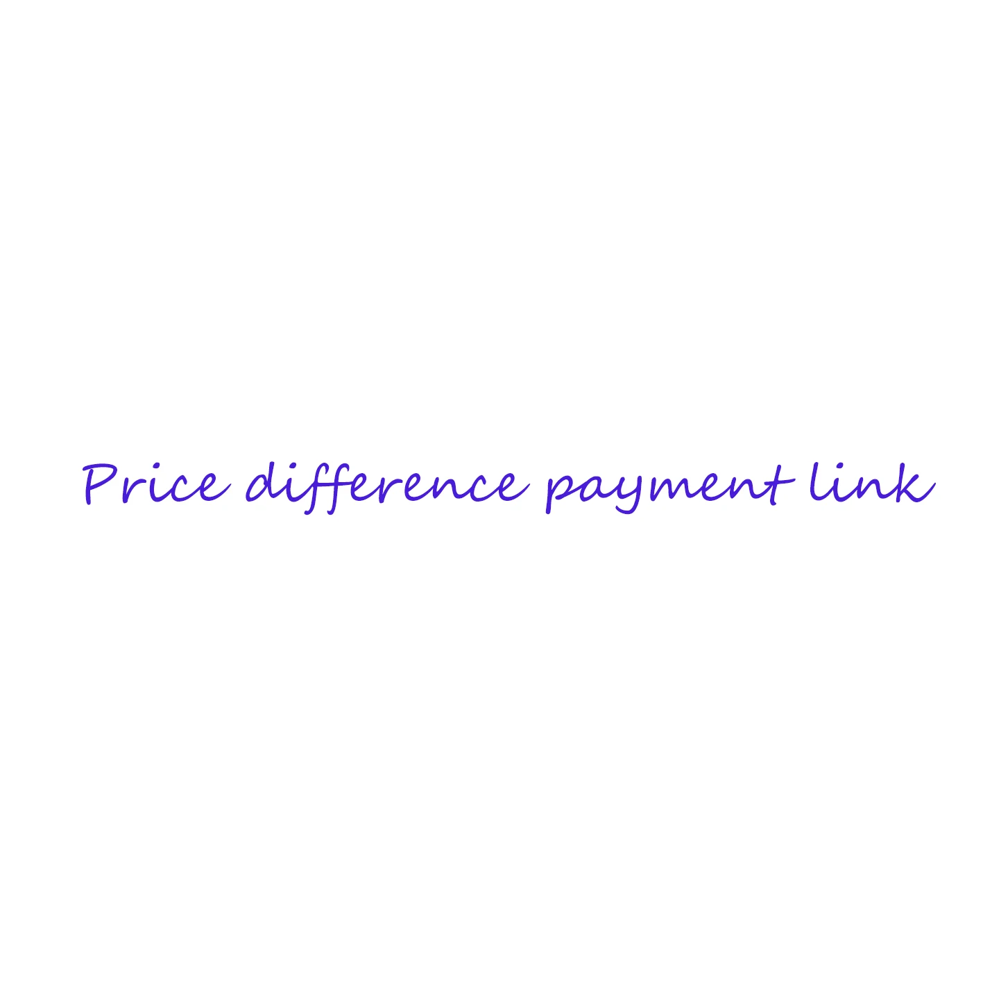 

Price difference payment link