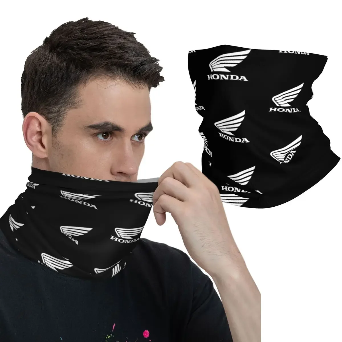 Racing Motorcycle Balaclava Hondas Hunting Fishing Cycling Mask Windproof Seamless Soft Tactical Mask Autumn Fun Neck Gaiter