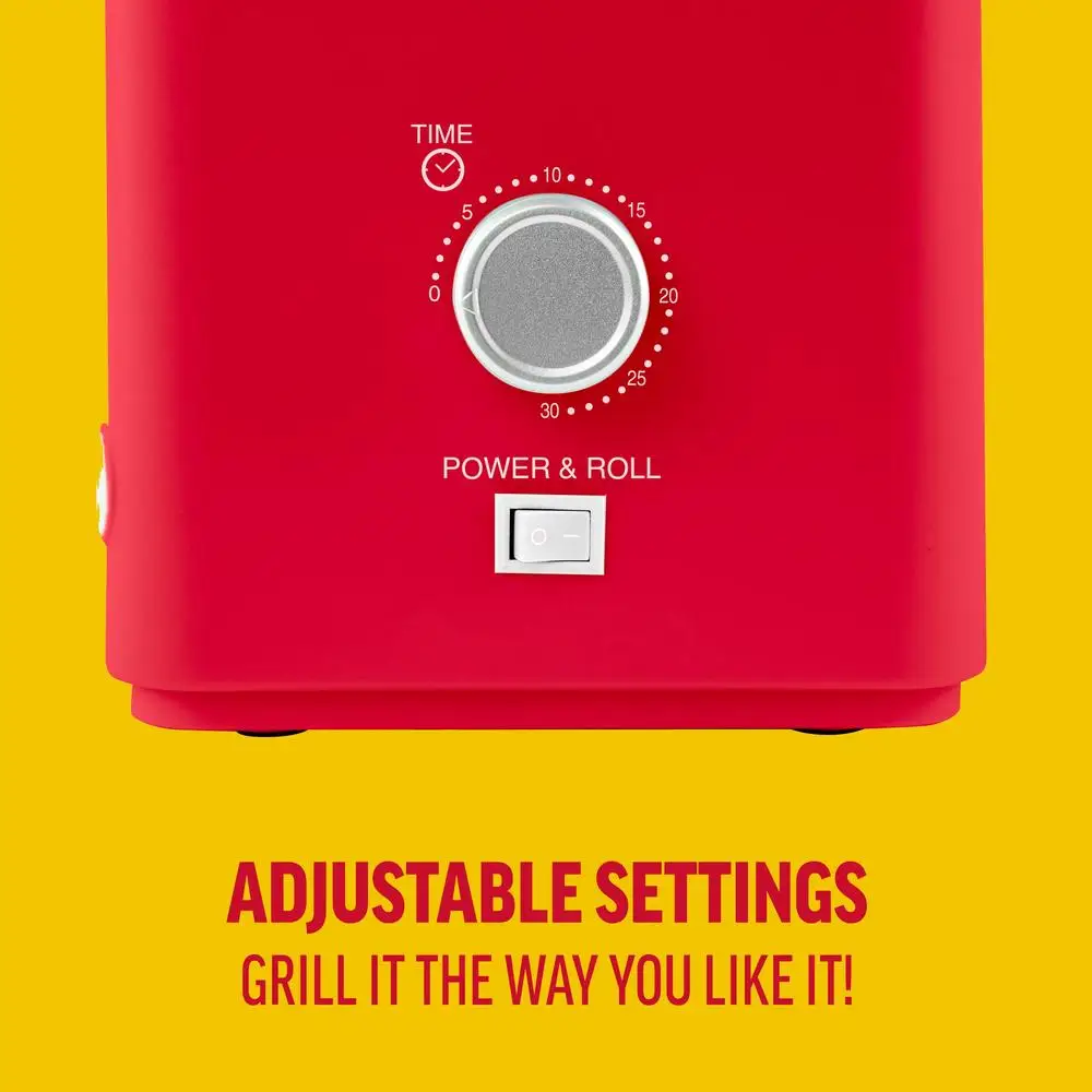 هوت دوج الأسطوانة كعكة دفئا آلة الشوايات 8 هوت الكلاب والكعك 2in1 محمصة الطعام بكرات من الفولاذ المقاوم للصدأ تصميم مدمج مثالي