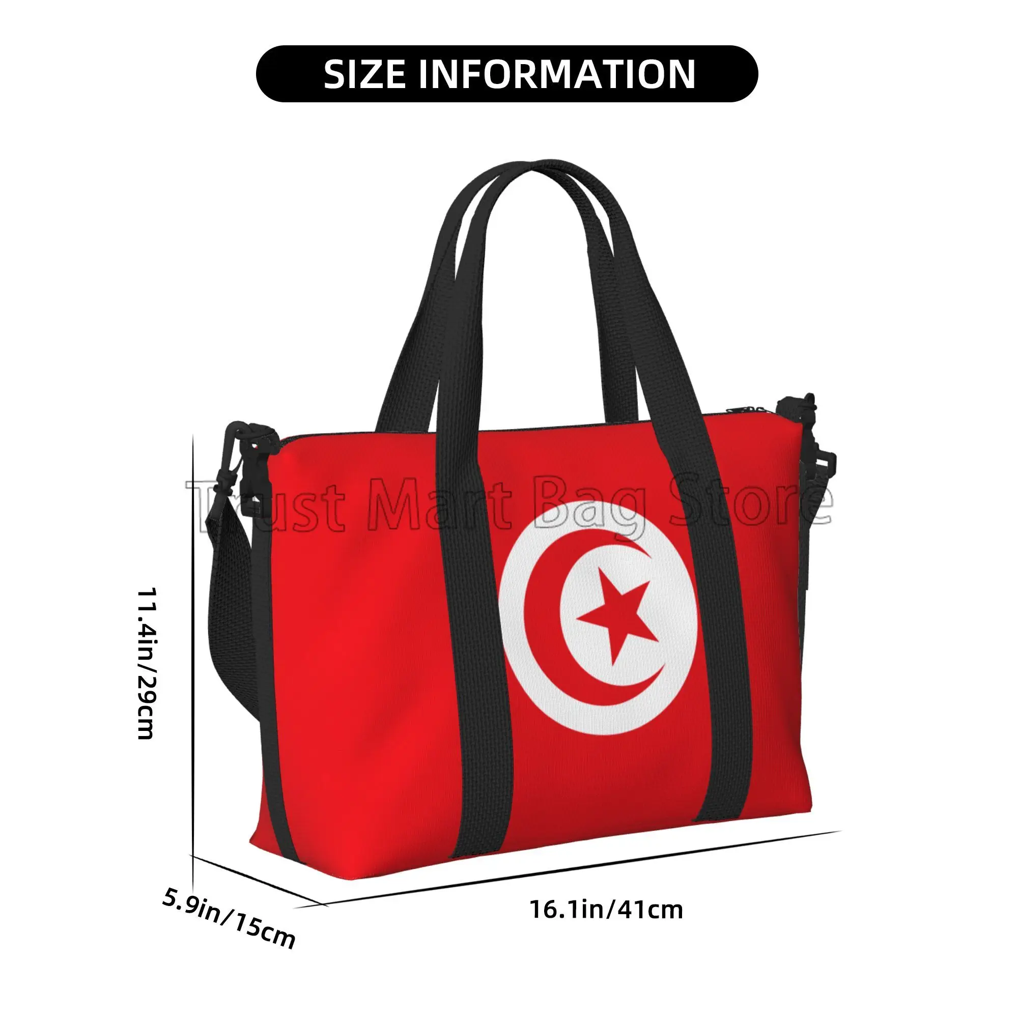 Bolsa de viaje con bandera de Marruecos, bolso de mano grande para llevar al hombro, impermeable, ideal para ir al gimnasio y hacer deporte, Unisex