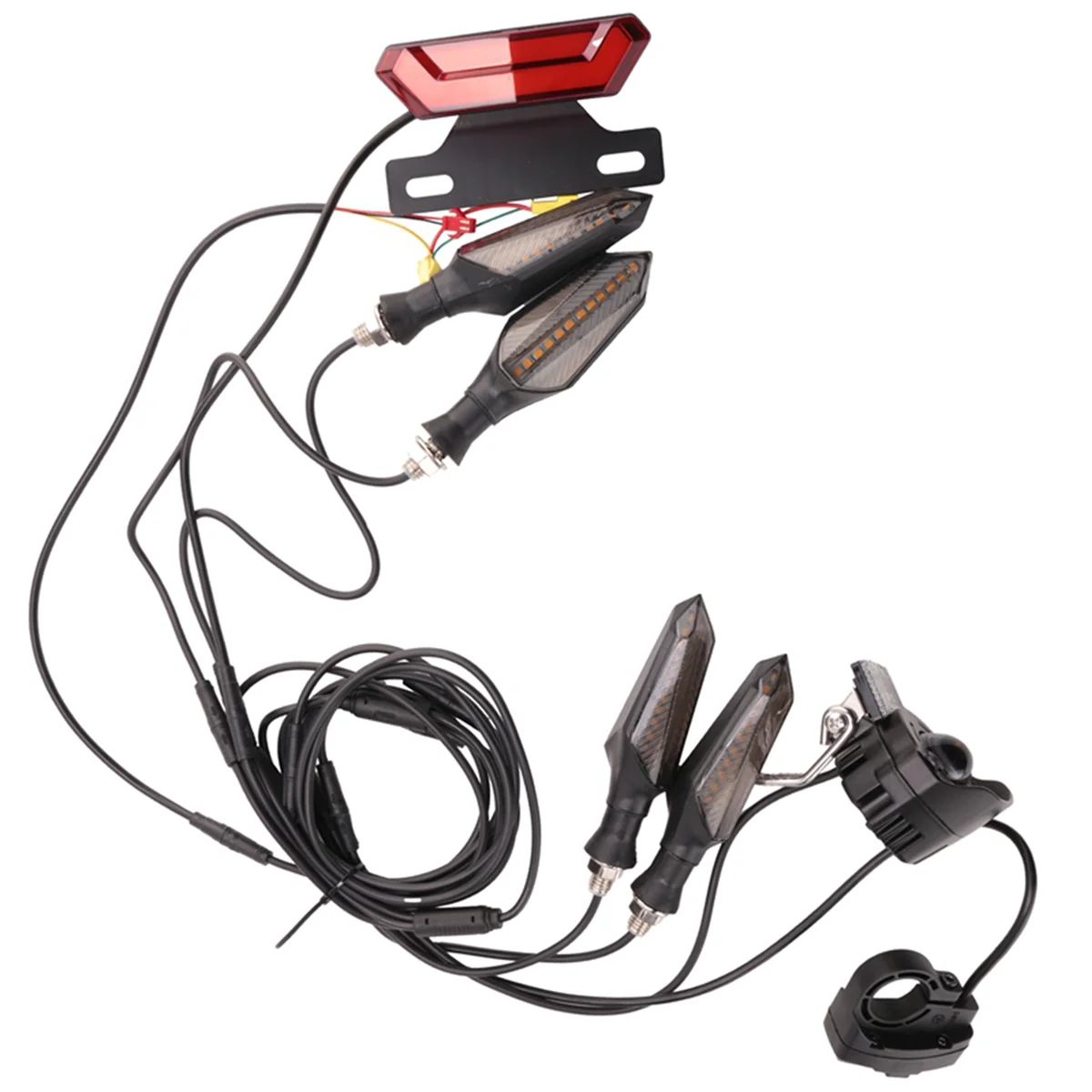 لتقوم بها بنفسك نسخة مخصصة دراجة كهربائية 24 فولت/36 فولت/48 فولت المصباح الأمامي الخلفي بدوره مصباح إشارة ضوء الفرامل Ebike تحويل أطقم ، B XQ