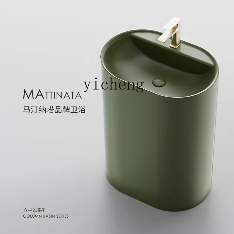 

FY floor-to-ceiling washbasin bathroom column washbasin outdoor balcony ceramic column basin